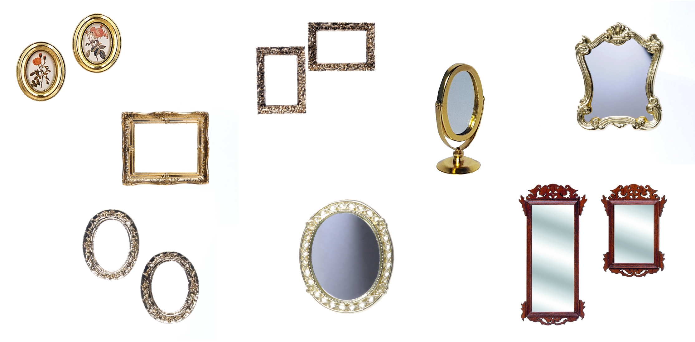 Picture frames and mirrors